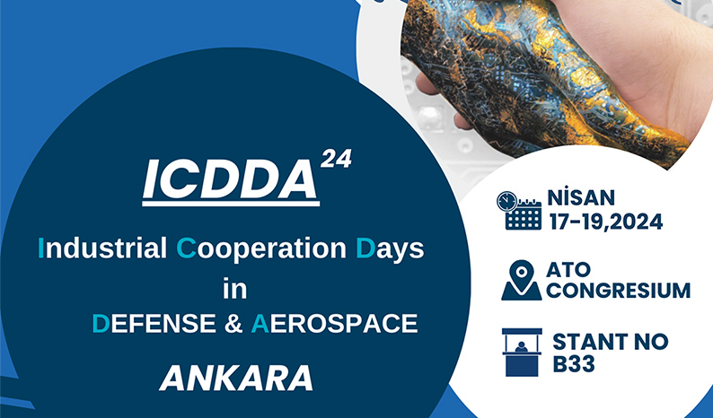 ICDDA’24 etkinliğinde sizleri DMY SAVUNMA standımızda misafir etmekten memnuniyet duyarız.